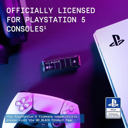 🏆Flash Sale⚡🎮WD_BLACK 2TB SN850P NVMe M.2 SSD Officially Licensed Storage Expansion for PS5 Consoles