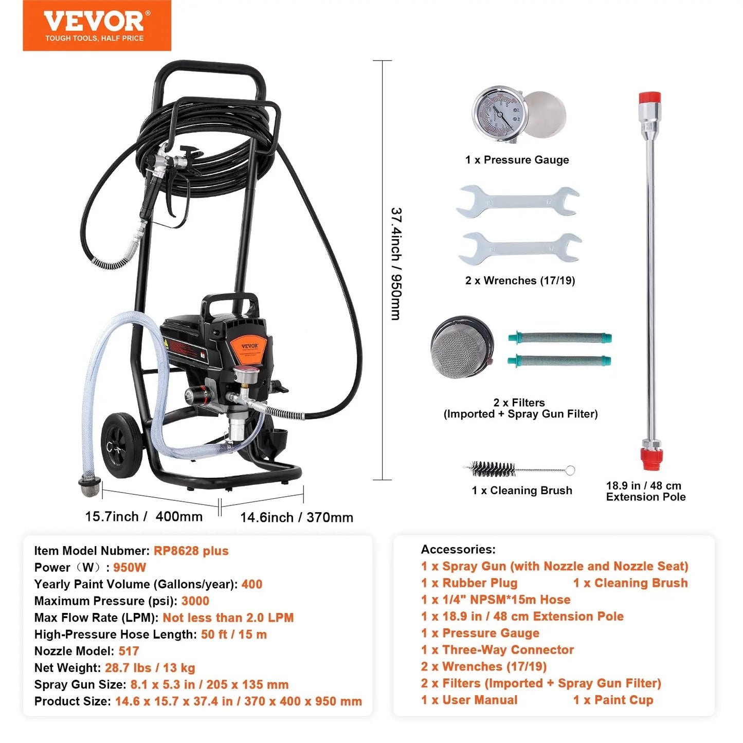 ✨Last-day promotion only $39.99-Stand Airless Paint Sprayer