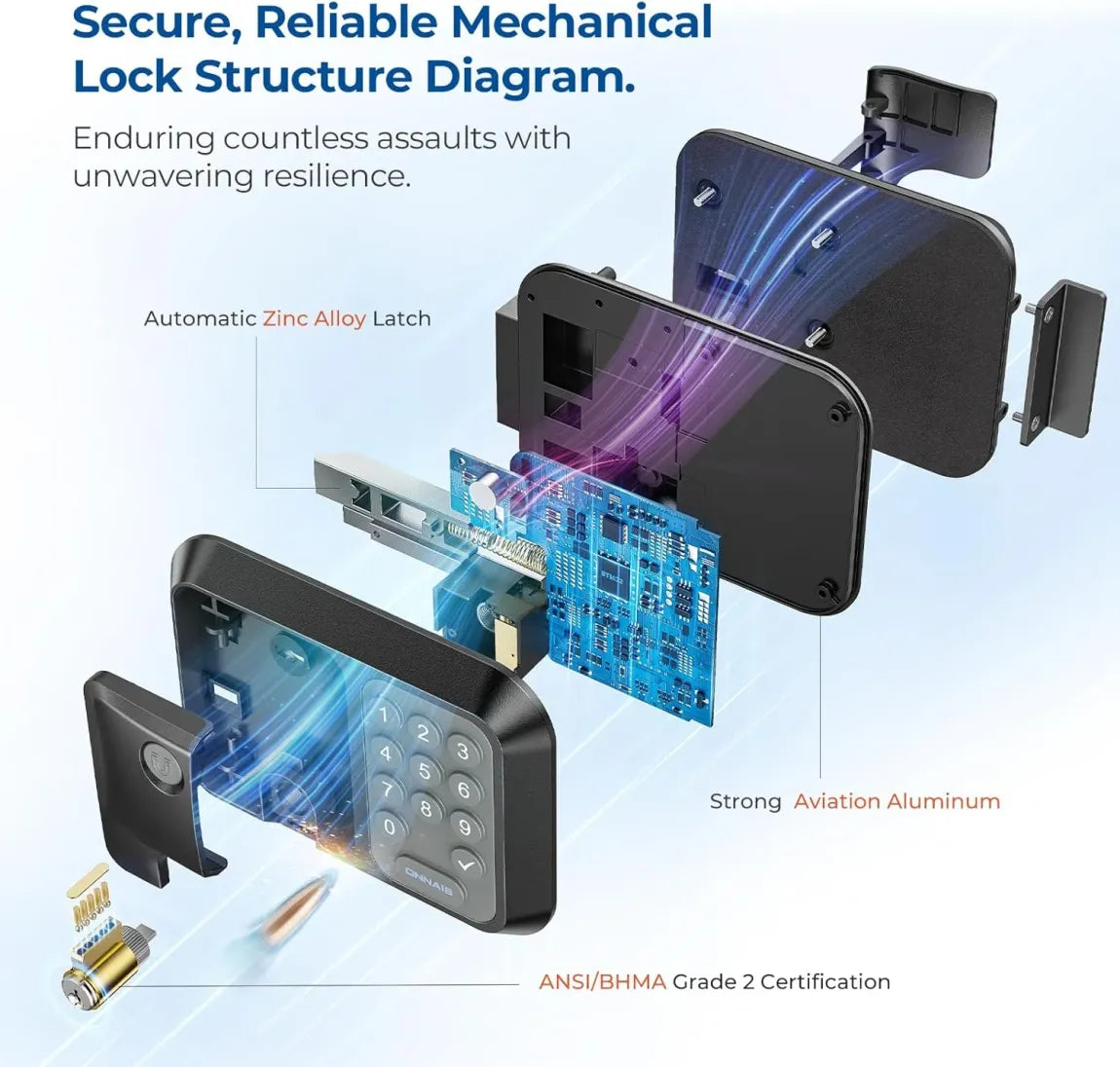 RV Keyless Door Lock  — Includes 1 Lock, 2 Remote Fobs, and Installation Kit (Fits Most Models)
