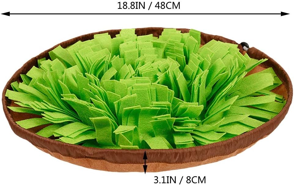 Pet Snuffle Mat for Dogs, Interactive Feed Game for Boredom, Encourages Natural Foraging Skills for Cats Dogs Bowl Travel Use, Dog Treat Dispenser