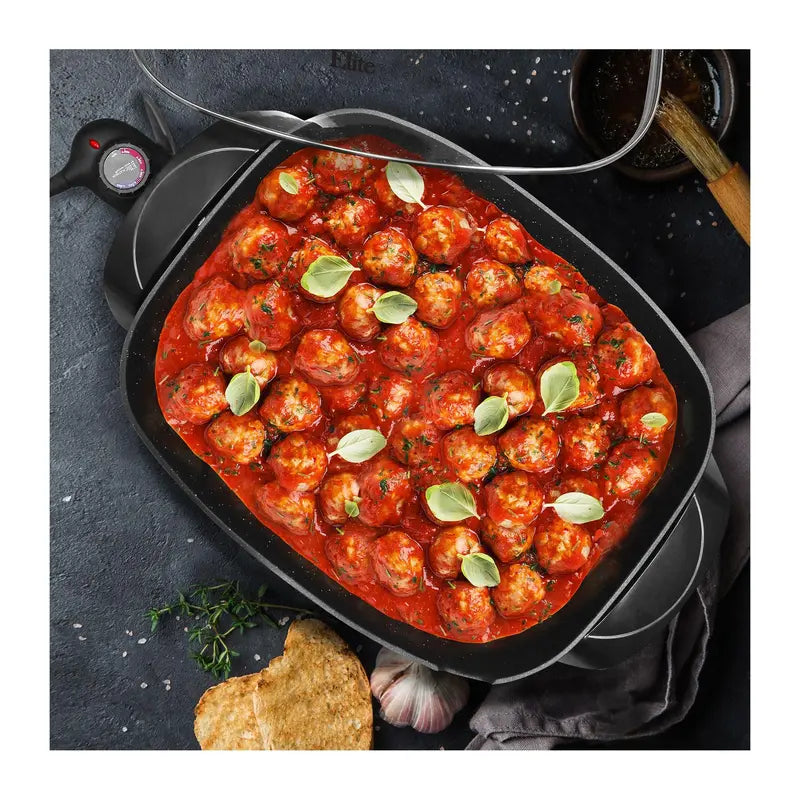 (10.5-Qt) Scratch-Resistant, Durable Non-Stick Electric Skillet