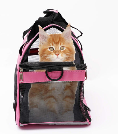Cat Carrier for Small Cats Soft-Sided Pet Carrier for Cats Puppies Small Pets Airline Approved Lightweight Comfortable Travel Cat Carrier